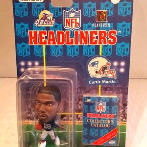 1997 NFL Headliners New England Patriots Curtis Martin Figure by Corinthian, MIP