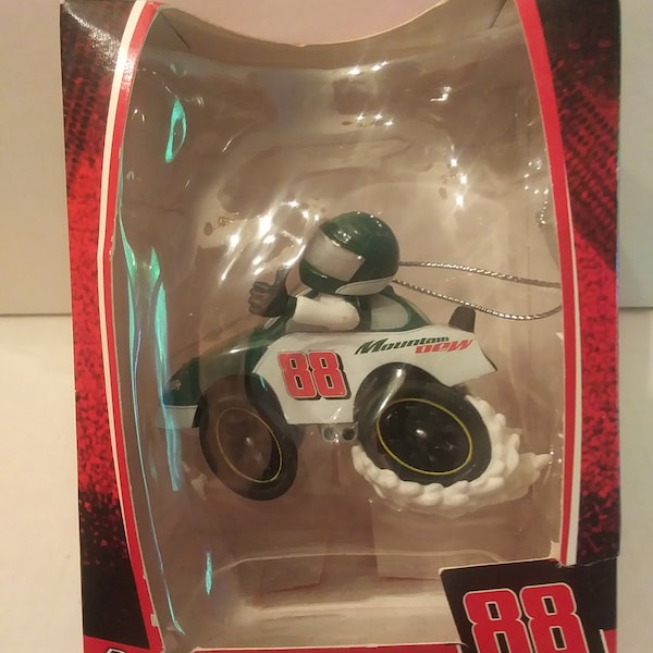 NASCAR Dale Earnhardt, Jr. No. 88 Mountain Dew Holiday Tree Ornament, IOB