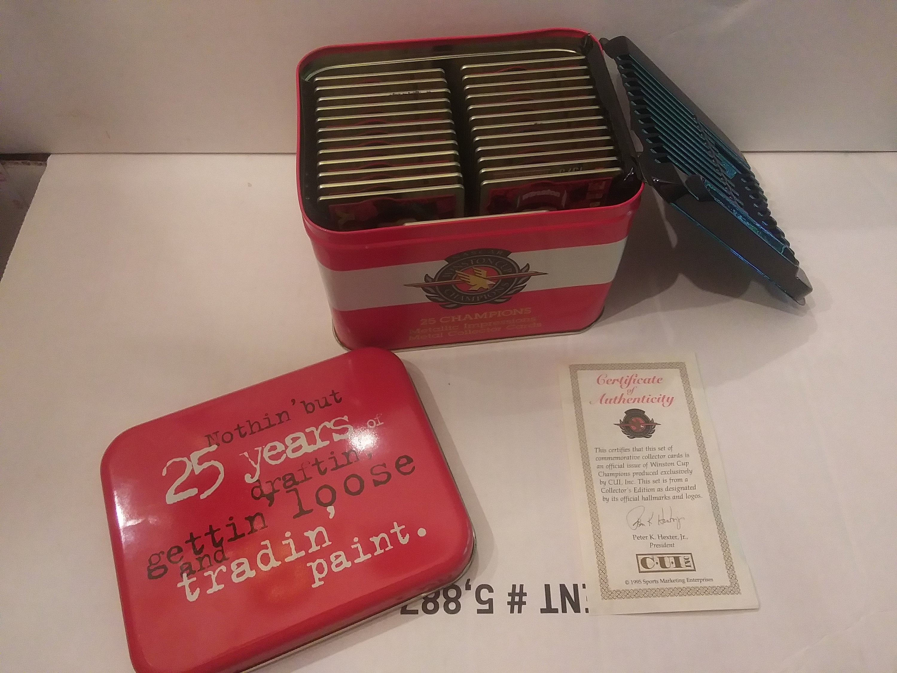 Winston Cup Champions 25 Years Metallic Impressions Collector