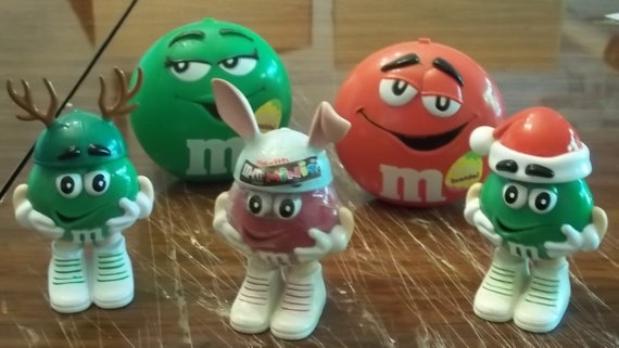 M&M's フィギュア付きキャンディ容器 5体セット★美品★ m&m's PVCフィギュア 5体セット □ アメリカ雑貨 アメリカン雑貨 人気