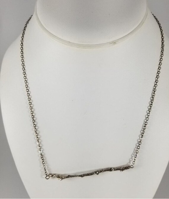 Stick Sterling 18" Necklace 4.26g, Tested as 925, 