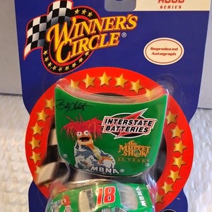 NASCAR Interstate Batteries/Muppets No. 18 Bobby Labonte die-cast with Collector Hood