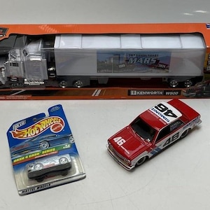 Kenworth, Tonka, Hot Wheels, Johnny Lightning, Datsun Die-Cast Truck & Cars