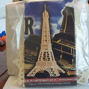 3D-Puzzle The Eiffel Tower puzzle, woodcraft model kit, craft kit