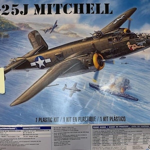 B-25J Mitchell Aircraft Model Kit by Revell, 1:48 Scale - Complete IOB