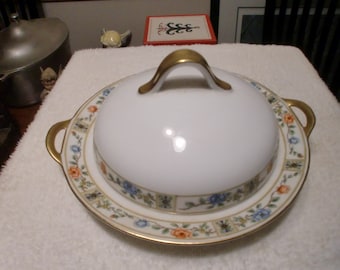 Royal Bayreuth 3 piece covered dish (butter)