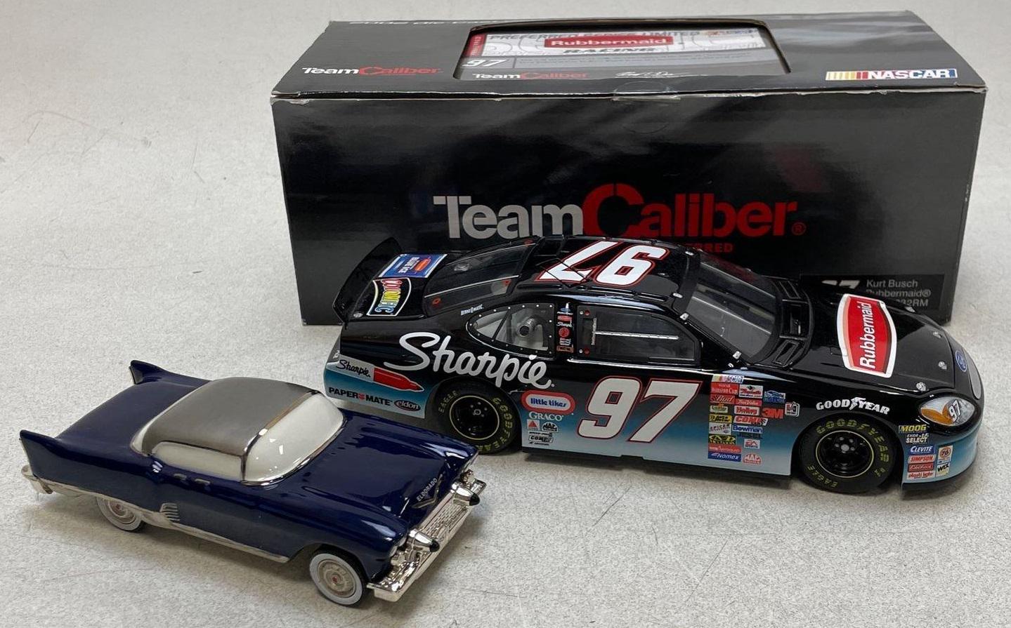 NASCAR Kurt Busch No. 97 Rubbermaid Die-cast Car & 1957 Cadillac