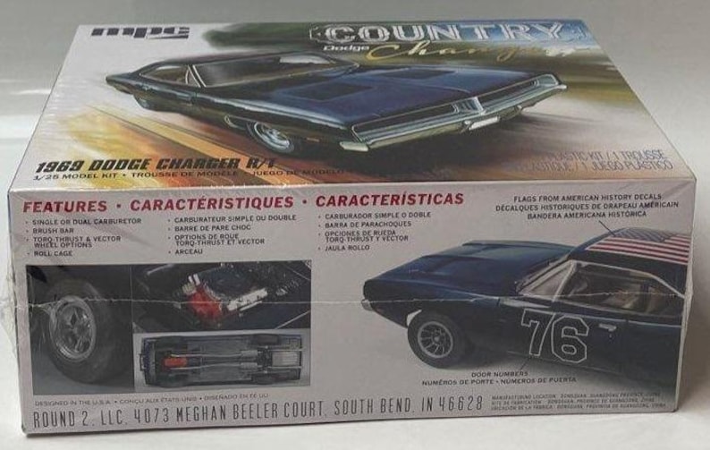 MPC 1969 Country Dodge Charger R/T Model Kit - Factory Sealed - Etsy