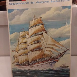 Vintage Revell Gorch Fock Segelschulschiff Kit de modelo de barco - Completo