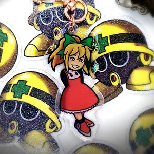 Mega Man - Double Sided Holo Heart Roll Charm
