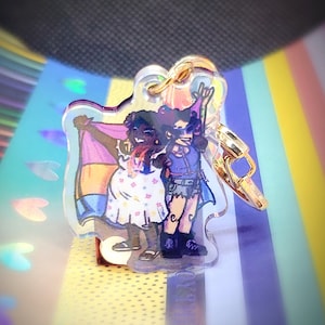 Dungeons and Daddies - Pride Charm - Glenn and Mercedes
