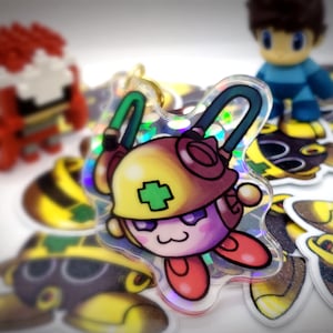 Mega Man - Cracked Holo Mega Man Zero Mettool Cyber-Elf Charm