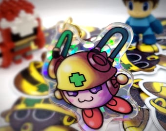 Mega Man - Gebarsten Holo Mega Man Zero Mettool Cyber-Elf Charm