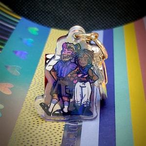 Dungeons and Daddies - Pride Charm - Henry and Morgan