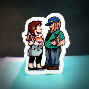 Dungeons and Daddies - Pride Sticker - Carol and Darryl