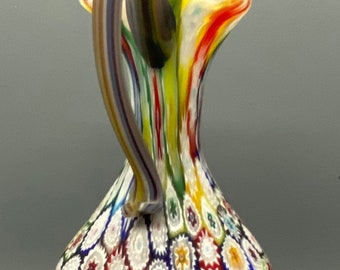 Murano Millefiori Frateli Toso 1950, small pitcher. Mint condition.