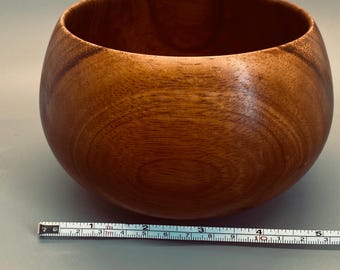 Cuenco de Koa hawaiano. Firmado. Dan De Luz.