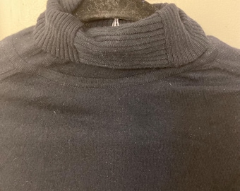Versace vintage men’s jeans couture. Black mock neck sweater. NWT. XXL. Unique.