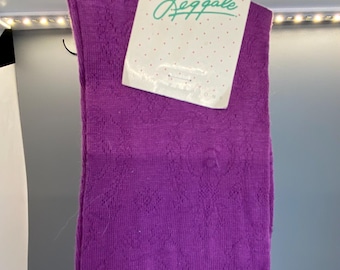 Vintage Leggale Purple Knee Socks, Women's Size 9-11 (NWT)