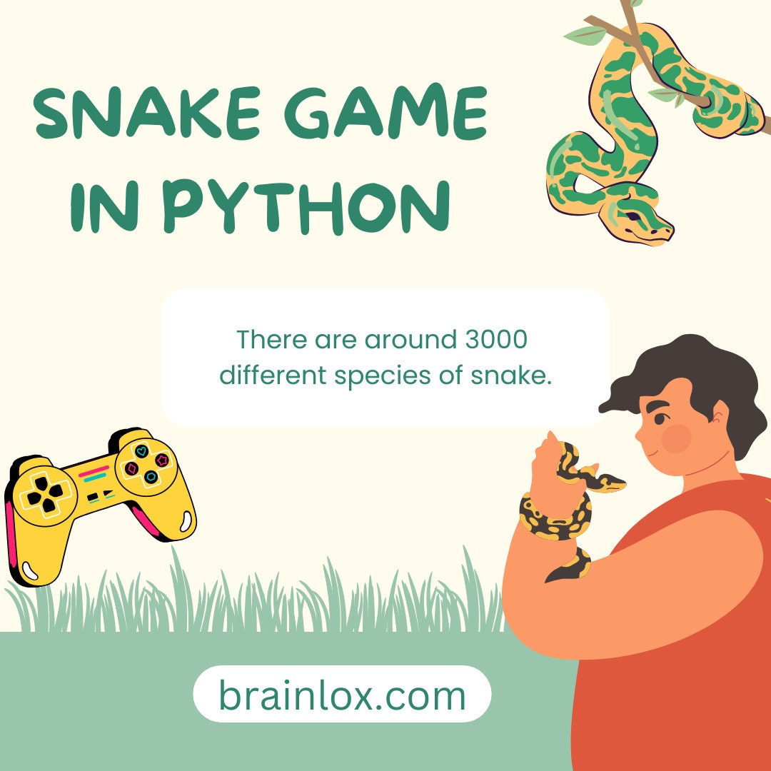 Snake Game in Python (Download Now) - Etsy