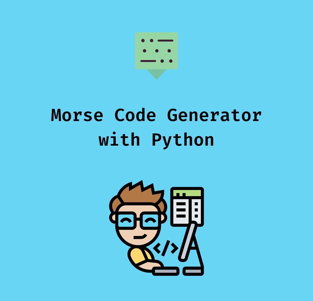 Morse Code Generator in Python - Etsy