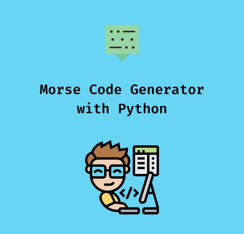 Morse Code Generator in Python - Etsy