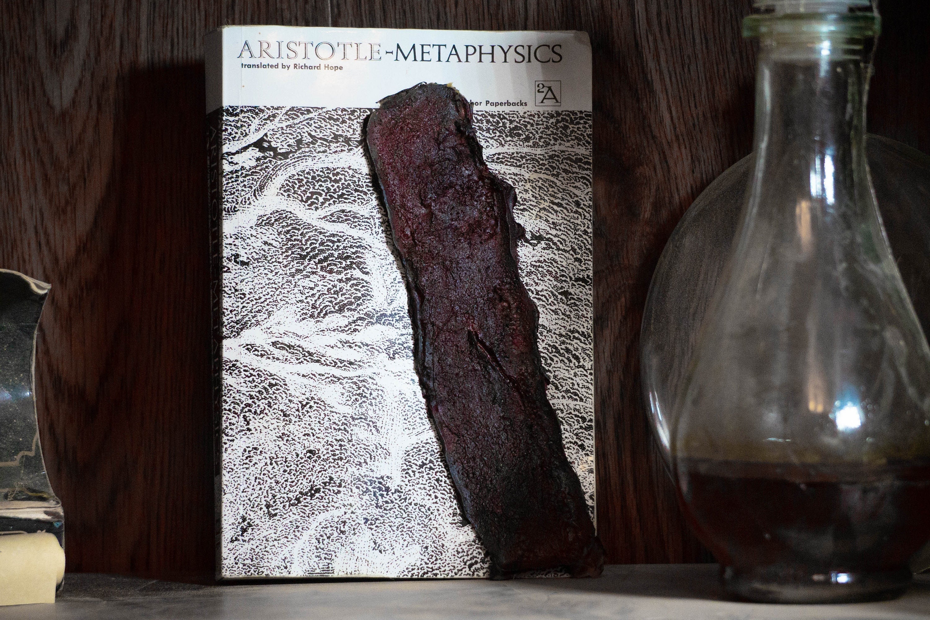 Charred Human Skin Bookmark - Creepy Halloween Gift - Latex Bookmark