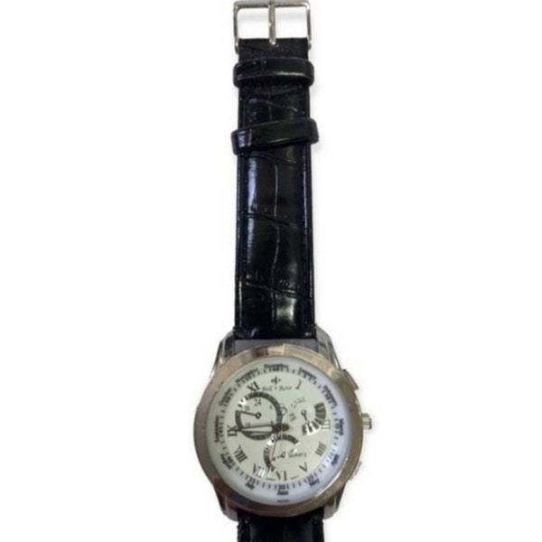 Bell and Rose Wrist Watch with Decorative Complications
