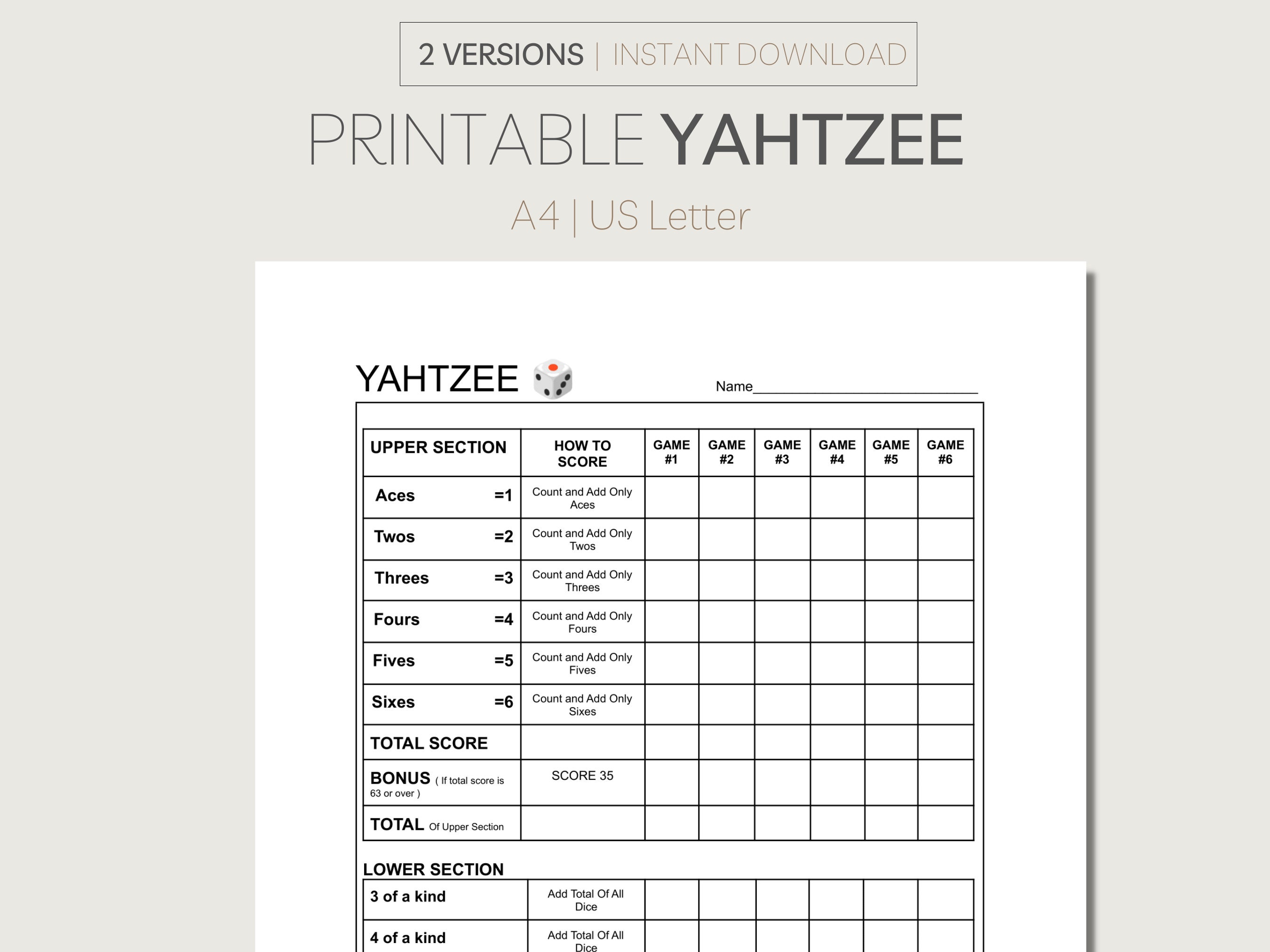 Yahtzee Score Card In Spanish Wholesale Deals