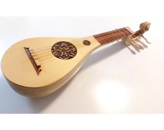 手作りの小さなモロッコの5弦リュートギター伝統的なスピリチュアル