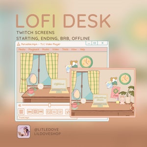 Écrans Twitch Lofi Desk