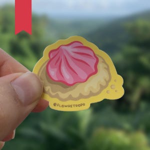 Mini Florecita Matte Sticker | Cookies, Food, Puerto Rican, Taino, Laptop, Gift, Water bottle, Funny, Cute, Cell Phone, iPhone, Birthday