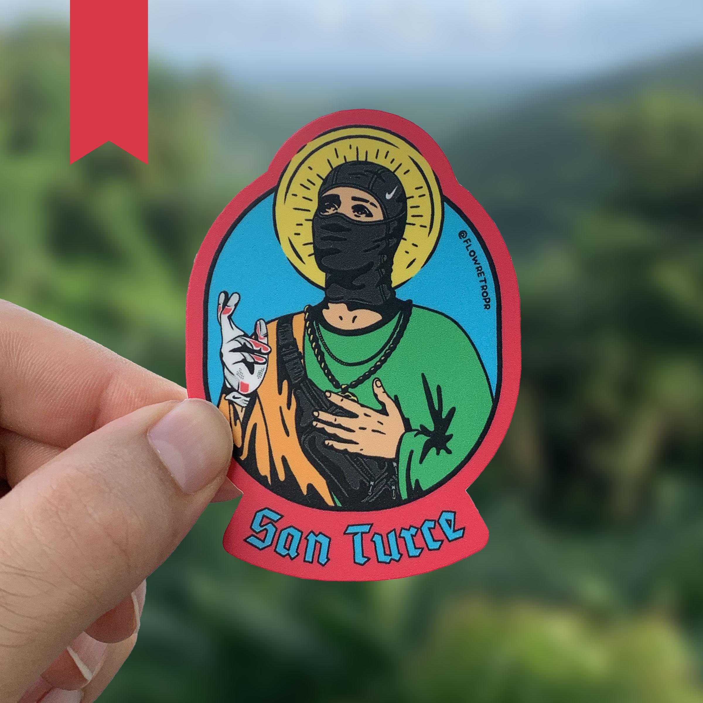 San Turce Matte Sticker | Puerto Rico, Gift, Laptop, Funny, Water bottle, Jesus, Food, Christmas, Navidad, Cell Phone, iPhone, Birthday
