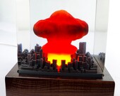 Explosion Mushroom Cloud Lamp, Atomic Bomb Little Boy Lamp, Fallout 4 Nuke Lamp Light, Gift For Him