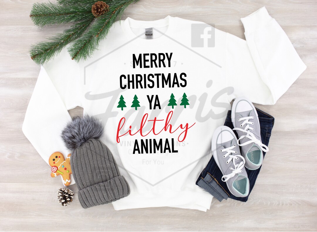 Merry Christmas Ya Filthy Animal Sweater Home Alone Shirt Etsy