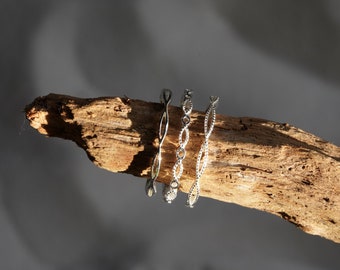 Stapelringen, zilveren ring gemaakt van 925 zilver, filigraan verstelbare ring in sterling zilver zilveren sieraden