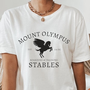 Pegasus Greek Mythology TShirt Homer Iliad Literary Shirt Dark Academia Clothing Poet Shirt Gift For Bookworm Oversized Tee Witchy Tshirt