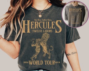 Greek Mythology Shirt Comfort Colors Distressed Band Tee Greek Goddess Shirt Hercules Shirt Dark Academia Clothing Bookish Merch Poet Shirt
