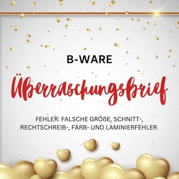 B-Ware Überraschungsbrief mit vers. Challenges/Tracker / teils unbeklebt und ohne Zubehör