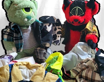 Teddy Bear Doll Lined Jacket- Build A Bear Sized- Handmade