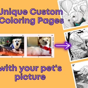 Bring Your Pet's Personality to Life on a Custom Coloring Page (Plus get 5 Coloring pages for FREE) - A Fun and Mindful Activity, Pet's Mom