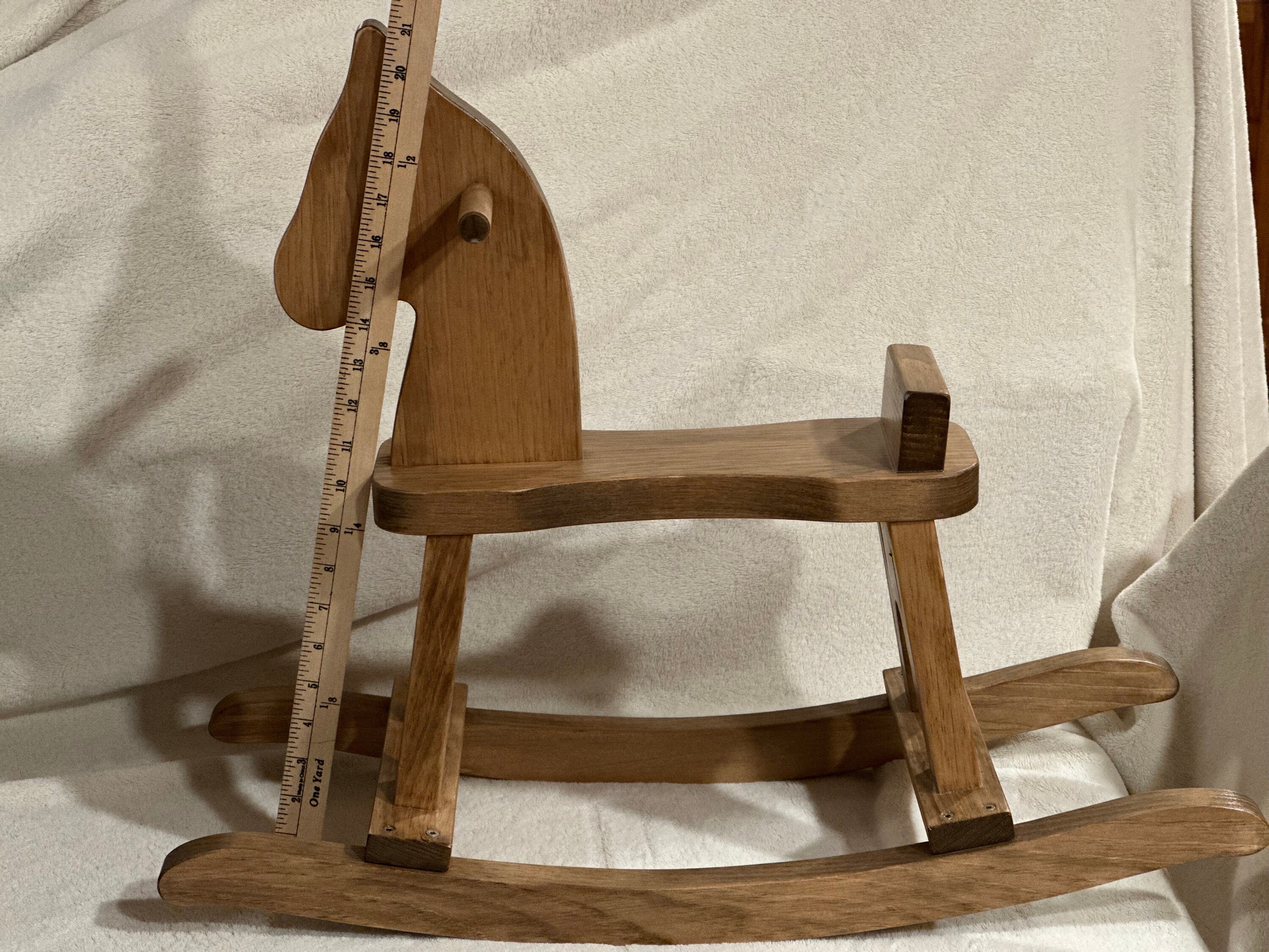 Amish Made Rocking Horse Hobby Horse Wooden Rocking Horse Etsy