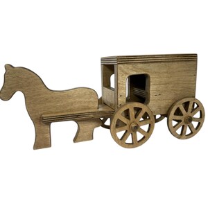 Horse & Buggy, Amish Buggy, Horse, Toy Horse, Wooden Kid&#39;s Toys