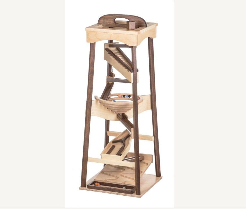 Large Marble Run Tower Pyramid Activity Toy, Marble Run, Tower Run