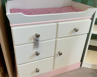 Baby Doll Changing Table, Color Options, Doll Changing Station, Wooden Changing Table for Dolls, American Girl, Our Generation, Bitty Baby