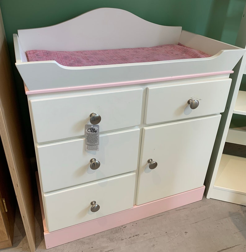 Baby Doll Changing Table, Color Options, Doll Changing Station, Wooden