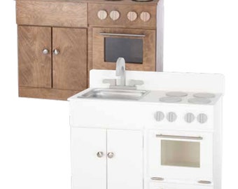 Sink/Stove kids play set, Kitchen Play Furniture, Wooden Play set, Amish made Product,