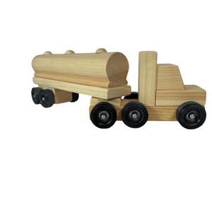 Small Wooden Truck, Comes in two colors; Red and Harvest, Toy Truck, Wooden Truck, Semi Truck, 18 wheeler, Tractor Trailer, Truck