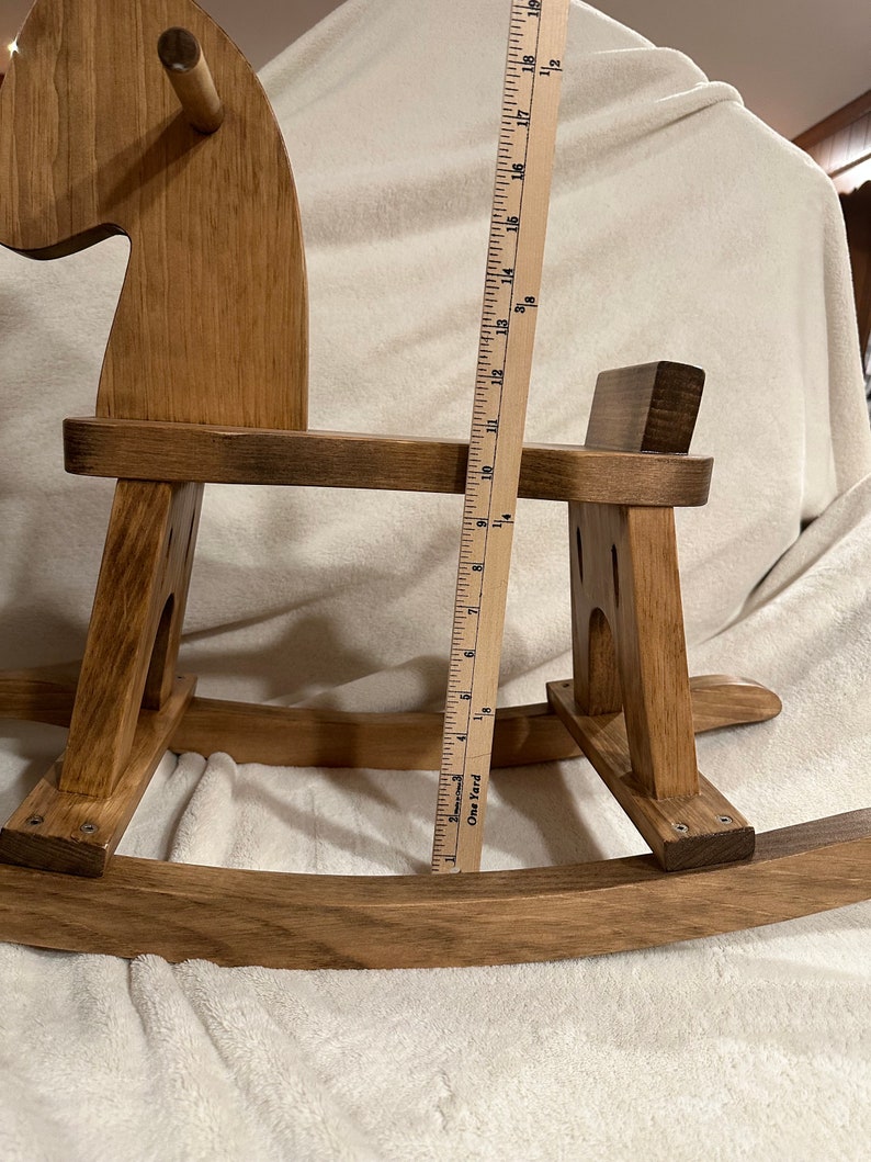 Amish Made Rocking Horse Hobby Horse Wooden Rocking Horse Etsy