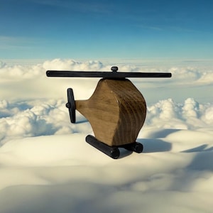 Helicopter - small, Wooden Helicopter, Helicopter Toy, Wooden Kid&#39;s Toy